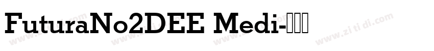 FuturaNo2DEE Medi字体转换
